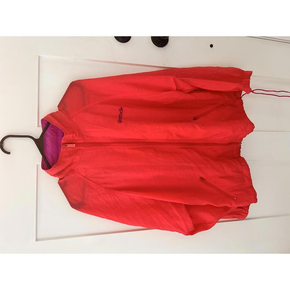 Vintage Reebok Nylon Oversized Windbreaker Jacket Unisex Small